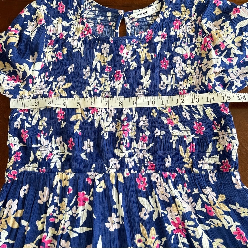 NEW Sonoma | Floral Long Sleeve Maternity Mini Dress - Picture 10 of 12